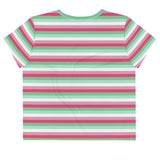 Abrosexual Flag Crop Tee