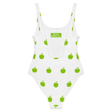 Brat Apple White One-Piece Swimsuit