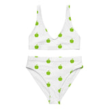 Brat Apple White High-Waisted Bikini
