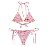 Lesbian Flowers String Bikini