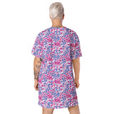Bisexual Flowers T-Shirt Dress