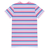 Bigender Flag T-Shirt Dress
