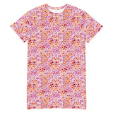 Lesbian Flowers T-Shirt Dress