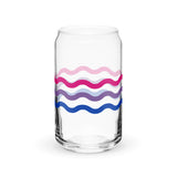 Bisexual Squiggles Can-Shaped Glass