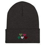 Abrosexual Pride Hearts Beanie