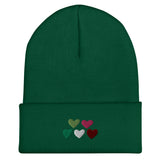Abrosexual Pride Hearts Beanie