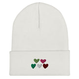 Abrosexual Pride Hearts Beanie