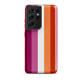 Lesbian Flag Samsung Tough Phone Case