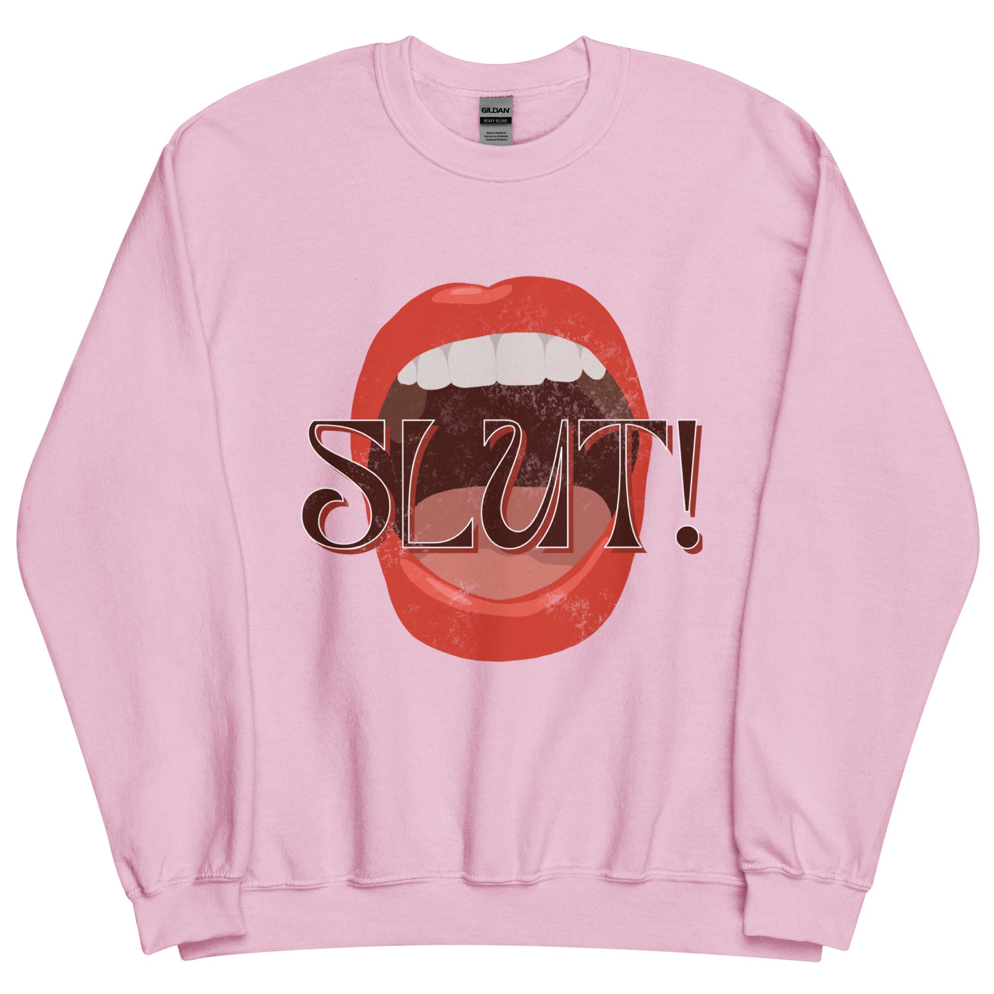 SLUT! Faded Mouth Sweatshirt