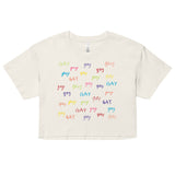 Say Gay Rainbow Crop Top