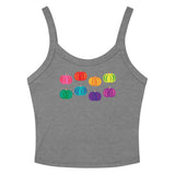 Rainbow Pumpkin Scoop Neck Tank Top