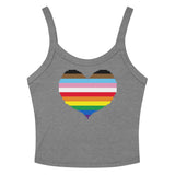 Rainbow Heart Scoop Neck Tank Top
