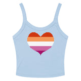 Lesbian Heart Scoop Neck Tank Top