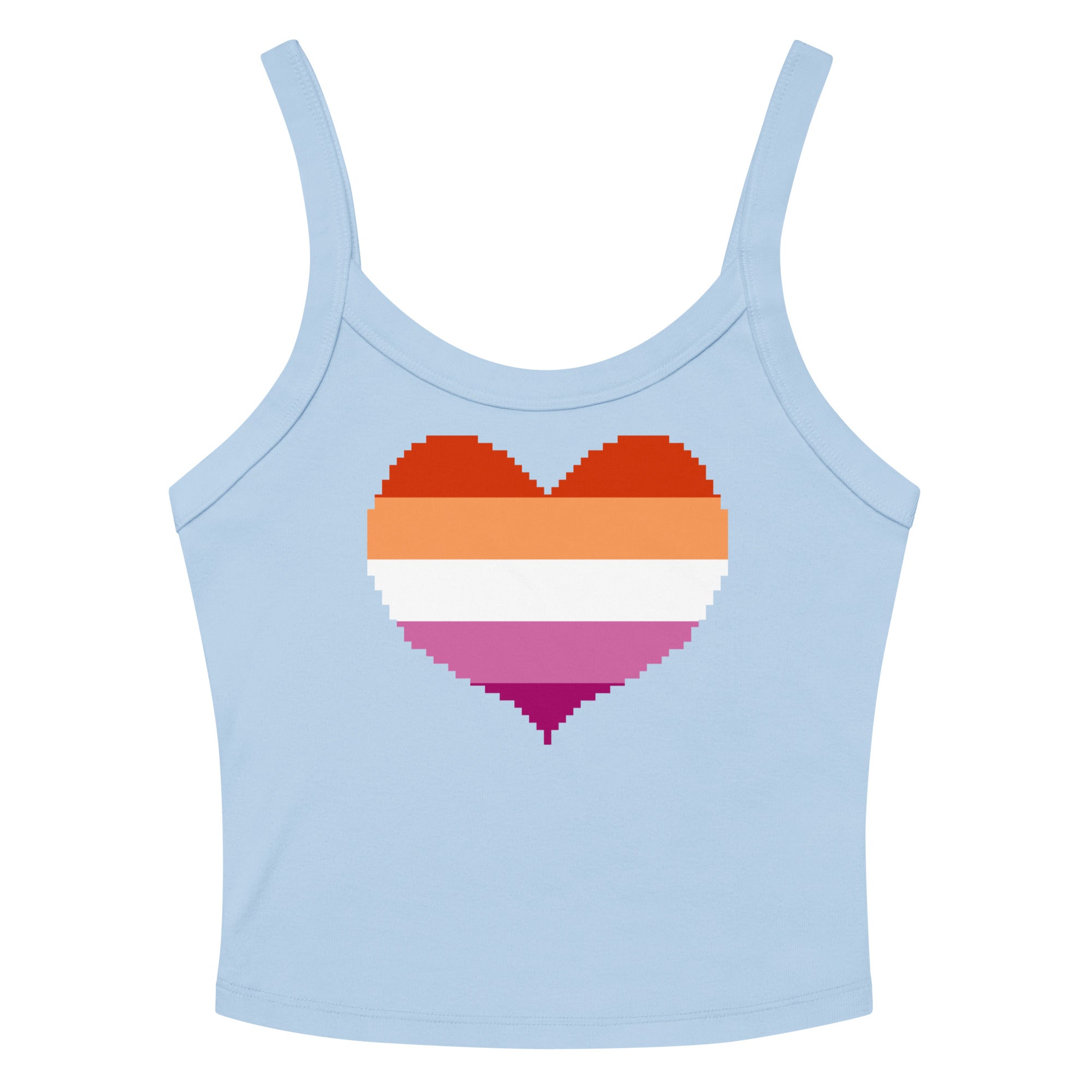Lesbian Heart Scoop Neck Tank Top