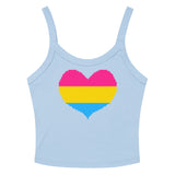 Pansexual Heart Scoop Neck Tank Top