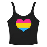 Pansexual Heart Scoop Neck Tank Top