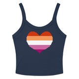 Lesbian Heart Scoop Neck Tank Top
