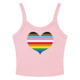 Rainbow Heart Scoop Neck Tank Top