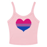 Bisexual Heart Scoop Neck Tank Top