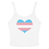Transgender Heart Scoop Neck Tank Top