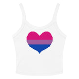Bisexual Heart Scoop Neck Tank Top