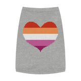 Lesbian Pixel Heart Pet Tank Top