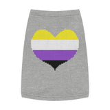 Non-Binary Pixel Heart Pet Tank Top