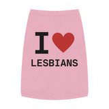 I heart Lesbians Pet Tank Top