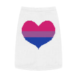 Bisexual Pixel Heart Pet Tank Top