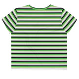Aromantic / Demiromantic Flag Crop Tee