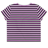 Asexual / Demisexual Flag Crop Tee