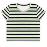 Agender Flag Crop Tee