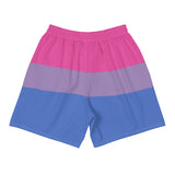 Bisexual Flag Long Athletic Shorts