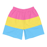 Pansexual Flag Long Athletic Shorts