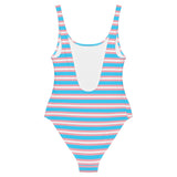 Transgender Flag One-Piece Swimsuit