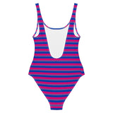 Bisexual Flag One-Piece Swimsuit
