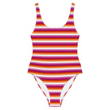 Lesbian Flag One-Piece Swimsuit