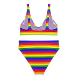 Rainbow Flag High-Waisted Bikini