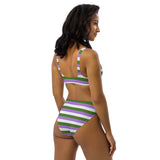Genderqueer Flag High-Waisted Bikini
