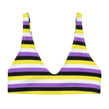 Non-Binary Flag Bikini Top