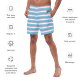 Transgender Flag Swim Trunks