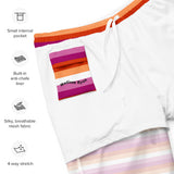 Lesbian Flag Swim Trunks