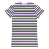 Genderqueer Flag T-Shirt Dress
