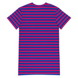 Bisexual Flag T-Shirt Dress