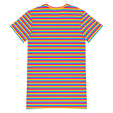 Pansexual Flag T-Shirt Dress