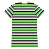 Aromatic / Demiromantic Flag T-Shirt Dress
