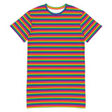 Original Rainbow Flag T-Shirt Dress