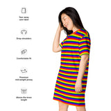 Rainbow Flag T-Shirt Dress