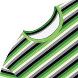 Aromatic / Demiromantic Flag T-Shirt Dress