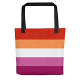 Lesbian Flag Tote Bag